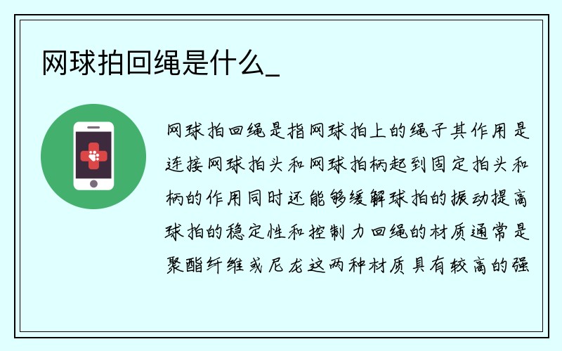 网球拍回绳是什么_